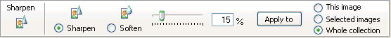 adjusting sharpness